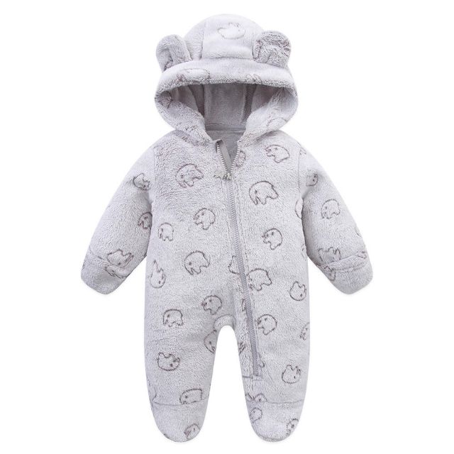New born baby dress Grey