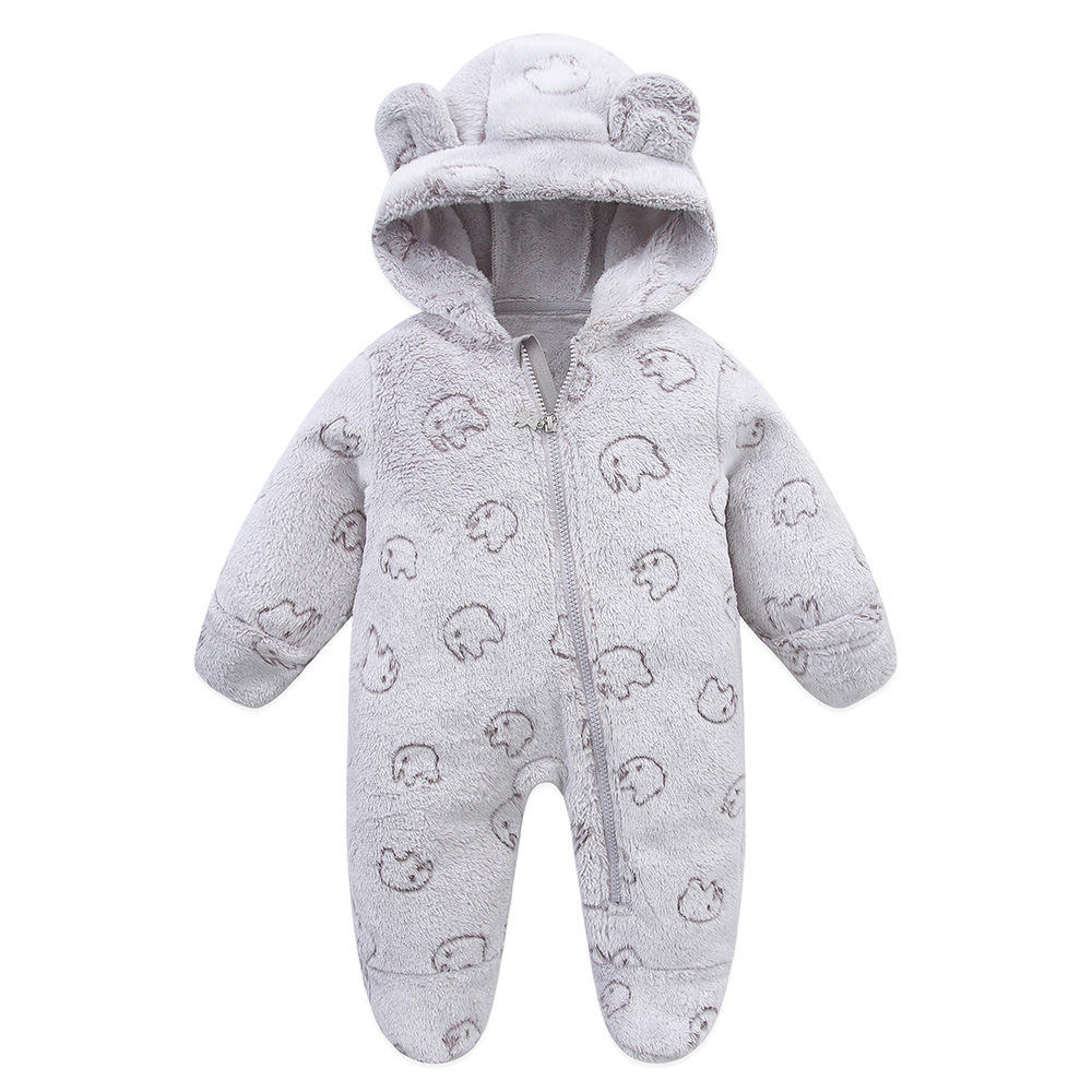 New born baby dress Grey